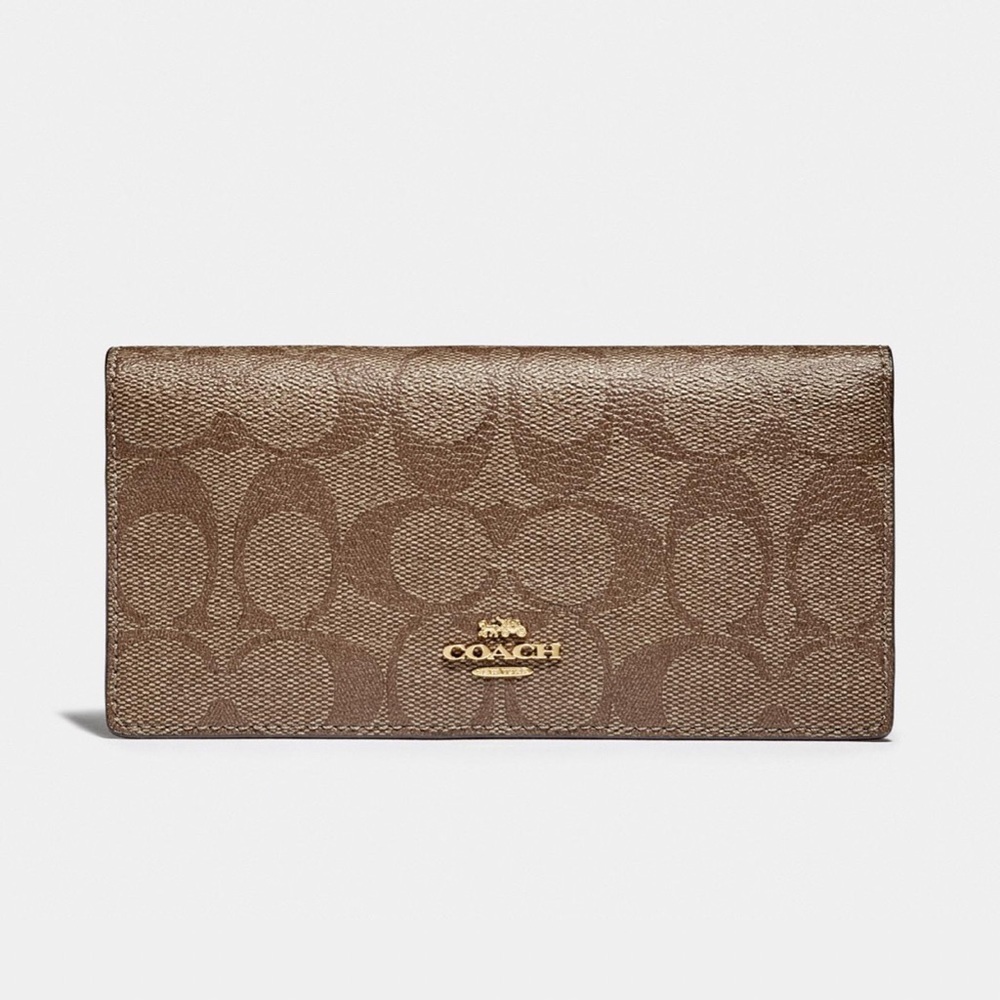 Coach Bifold Wallet in Signature Canvas